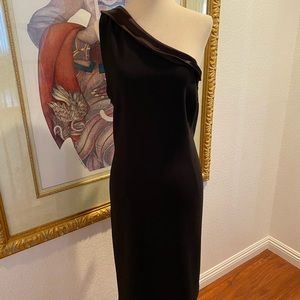 ABS Collection Black off shoulder dress.